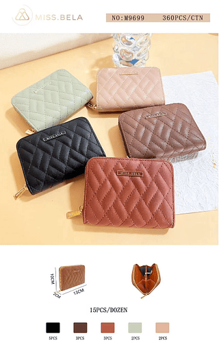 carteira feminina - kit 3 pcs