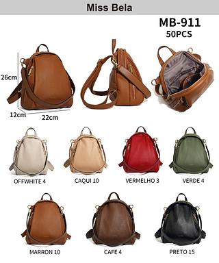 MOCHILA MISS BELA - MODELO EM COURINO SINTÉTICO