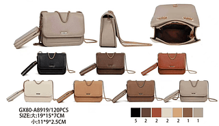 BOLSA FEMENINA ALÇA DE CORRENTE