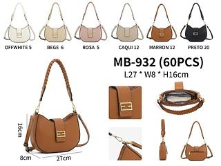 BOLSA MEIA LUA EM COURINO SINTÉTICO - MODELO MISS BELA.