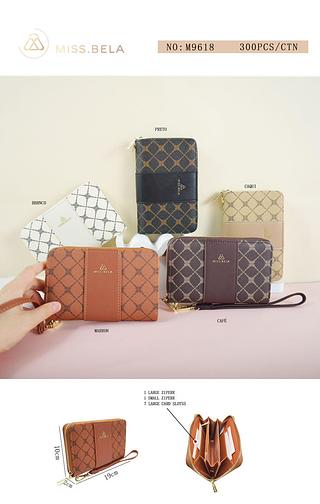KIT 3 PEÇAS CARTEIRA MISS BELA - MODELO ACOMPANHA ALÇA DE MÃO REMOVÍVEL. ( CORES VARIADAS )