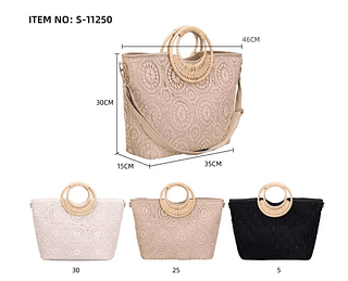 BOLSA FEMININA PALHA
