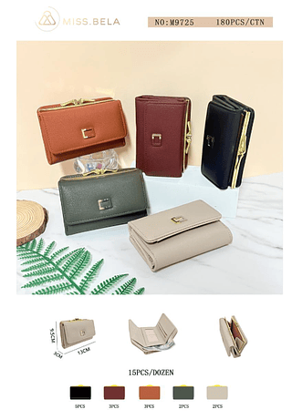 carteiras feminina- kit de 3 pcs