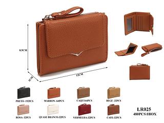 KIT 3 PEÇAS CARTEIRA/PORTA CARTÃO - ( CORES VARIADAS )