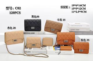 KIT 3 PEÇAS DE BOLSA MISS BELA