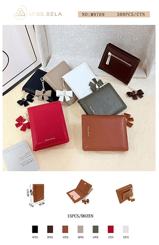 carteira feminina- kit 3 pcs