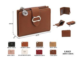 KIT 3 PEÇAS CARTEIRA/PORTA CARTÃO - ( CORES VARIADAS )