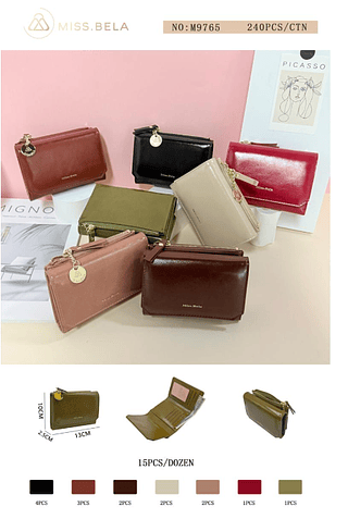 Carteira Feminina- Kit de 3 pçs