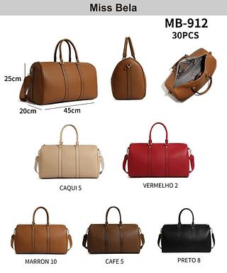 BOLSA-MALA MISS BELA — MODELO EM COURINO SINTÉTICO COM ALCA REGULÁVEL.