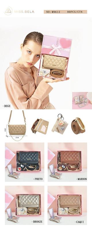 KIT CARTEIRA/BOLSA MISS BELA