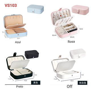 KIT 3 PECAS PORTA JOIAS ( MATERIAL EM COURINO SINTETICO )