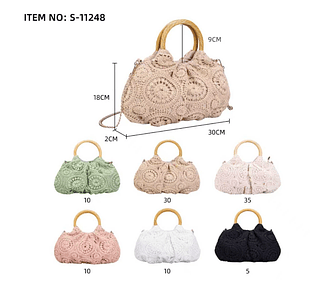 BOLSA FEMININA PALHA