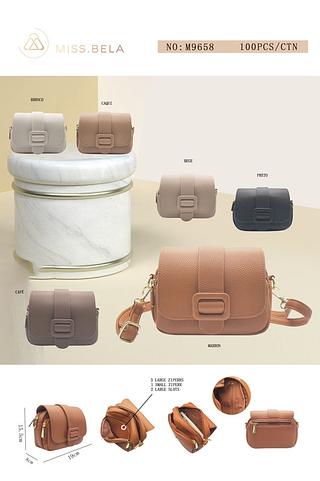 BOLSA MISS BELA EM COURINO SINTÉTICO