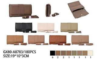 KIT 3 PEÇAS CARTEIRA - ( KIT COM CORES VARIADAS, MODELO COM ALÇA TRANSVERSAL REMOVÍVEL )