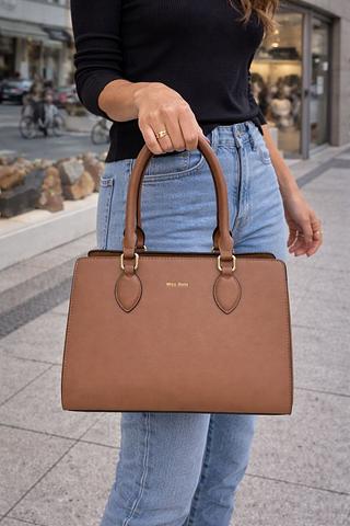 BOLSA EM COURINO SINTÉTICO - MODELO MISS BELA