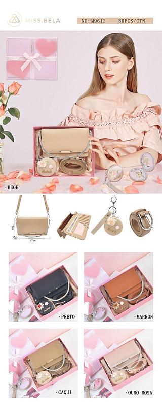 KIT CARTEIRA/BOLSA MISS BELA