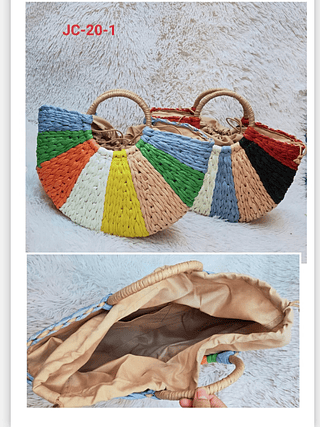 BOLSA DE PALHA NAPOLITANO