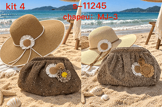 Kit chapeu com bolsa- KIT 4