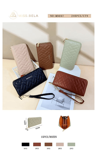 carteira feminina- kit 3 pcs