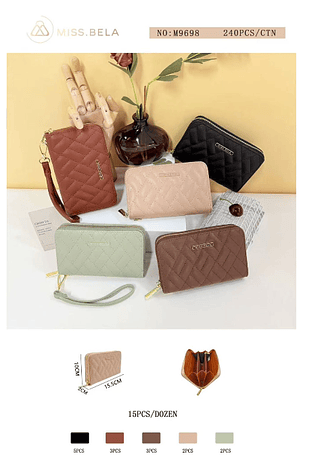 carteira feminina- kit 3 pcs