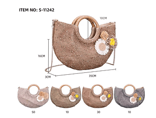 BOLSA FEMININA PALHA