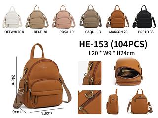 MOCHILA EM COURINO SINTÉTICO - MODELO MISS BEL