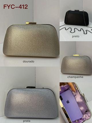 BOLSA DE FESTA ( DISPONIVEL SOMENTE NA COR PRATA )