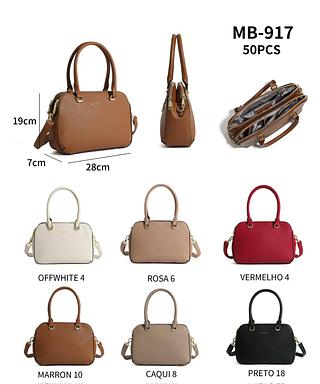 BOLSA MISS BELA 2 DIVISÓRIAS - MODELO EM COURINO SINTÉTICO