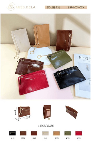carteira feminina- kit 3 pcs