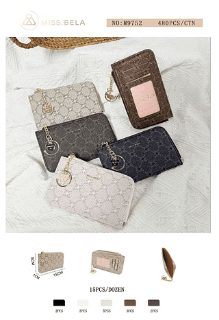 carteira feminina- kit 3 pcs