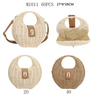 Bolsa estruturada palha