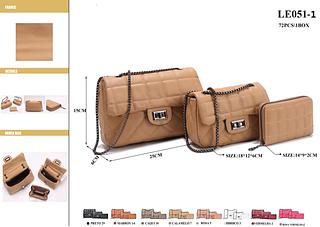 KIT BOLSAS 3 PEÇAS DETALHADA