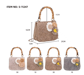 BOLSA FEMININA PALHA
