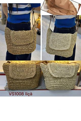 BOLSA DE PALHA MISS BELA - MODELO LISA