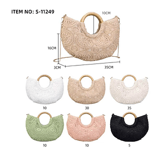 BOLSA FEMININA PALHA