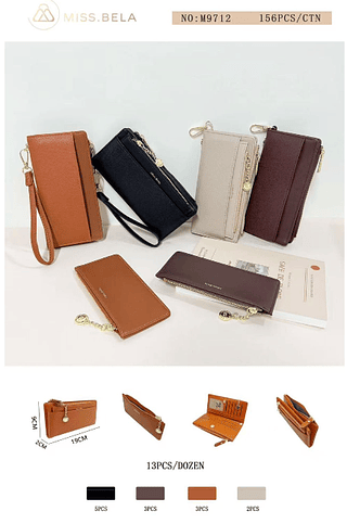 carteira feminina- kit 3 pcs sortidas
