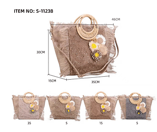 BOLSA FEMININA PALHA