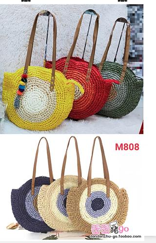 BOLSA DE PALHA OLHO GREGO