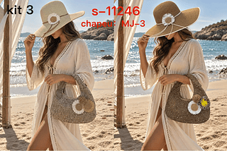 Kit chapeu com bolsa- KIT 3