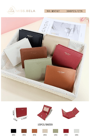 Carteira Feminina- Kit de 3 pçs