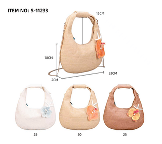 BOLSA FEMININA PALHA